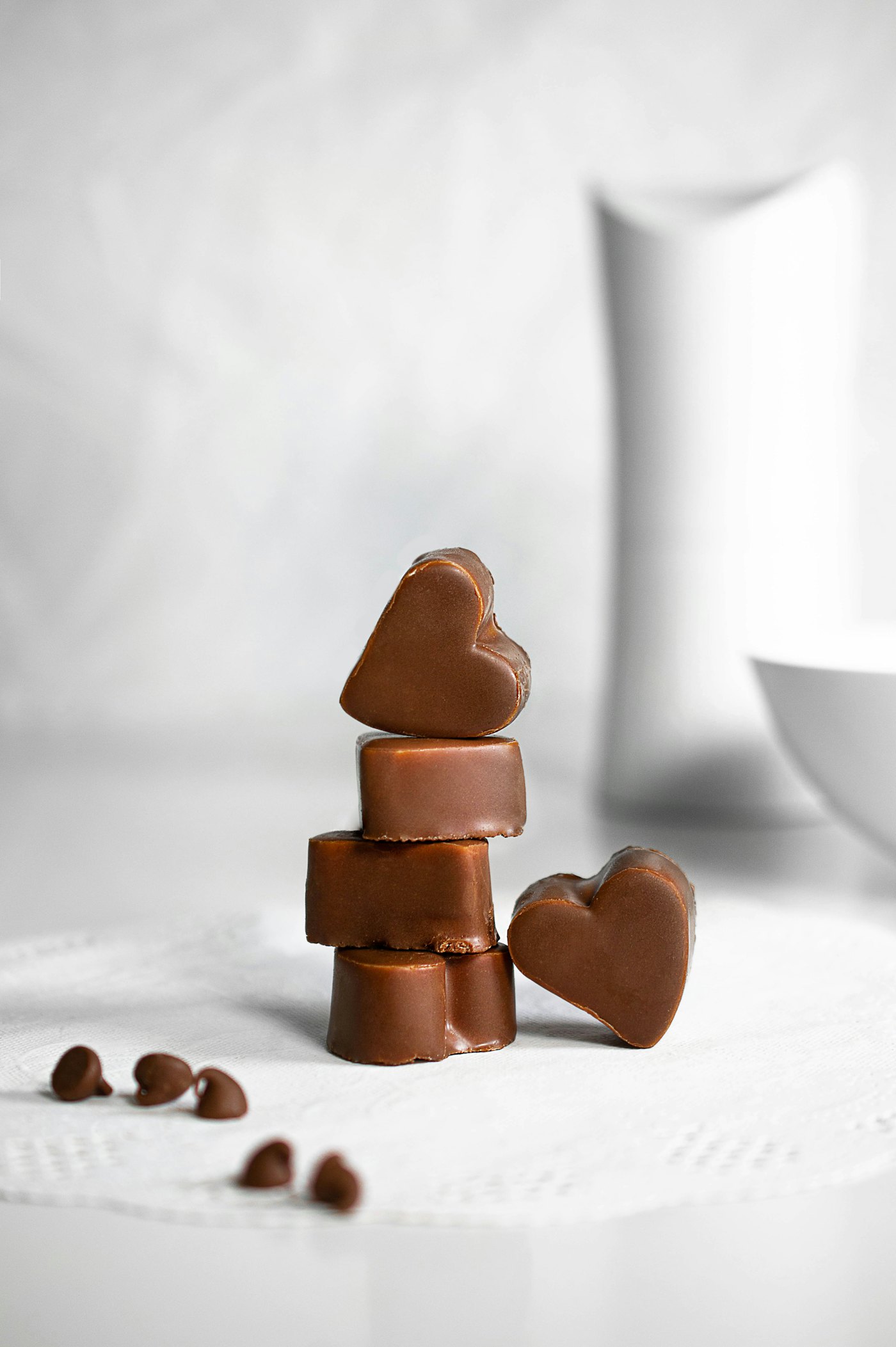 Heart-shaped artisan bonbons