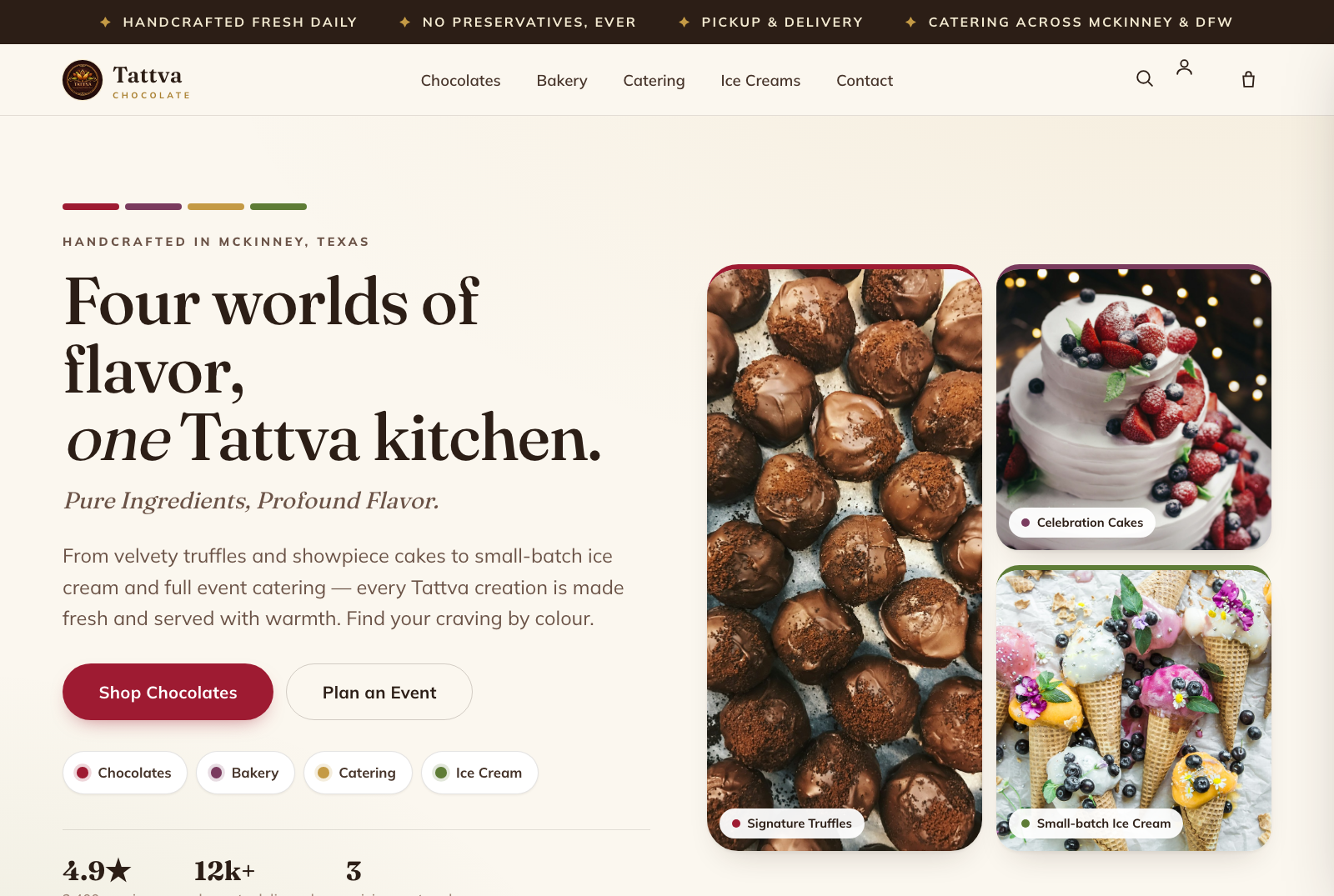 Design 2 — Accented homepage